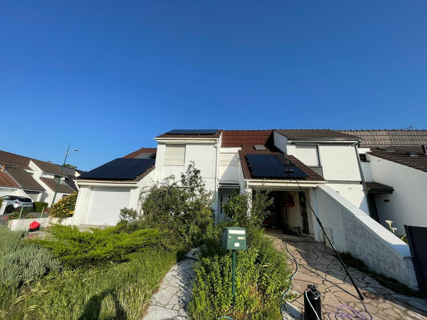Installation photovoltaïque vue par drone